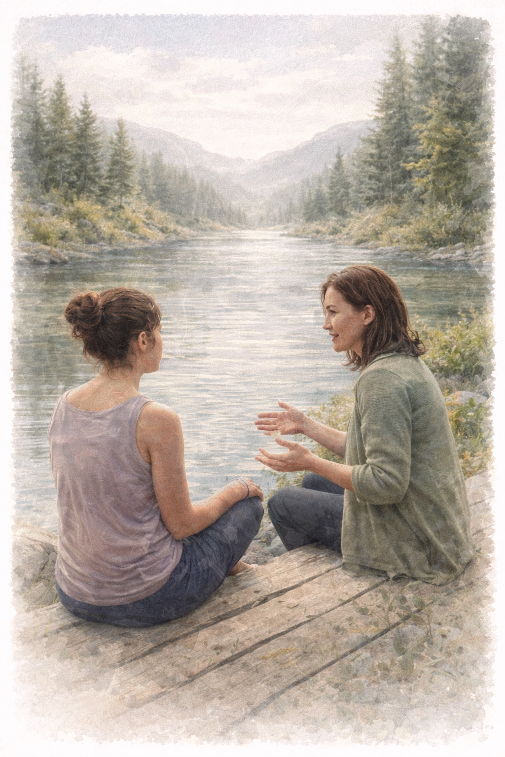 Individuelles Beratungsgespräch in der Naturtherapie in nordischer Umgebung Individuelles Beratungsgespräch in der Naturtherapie in nordischer Umgebung